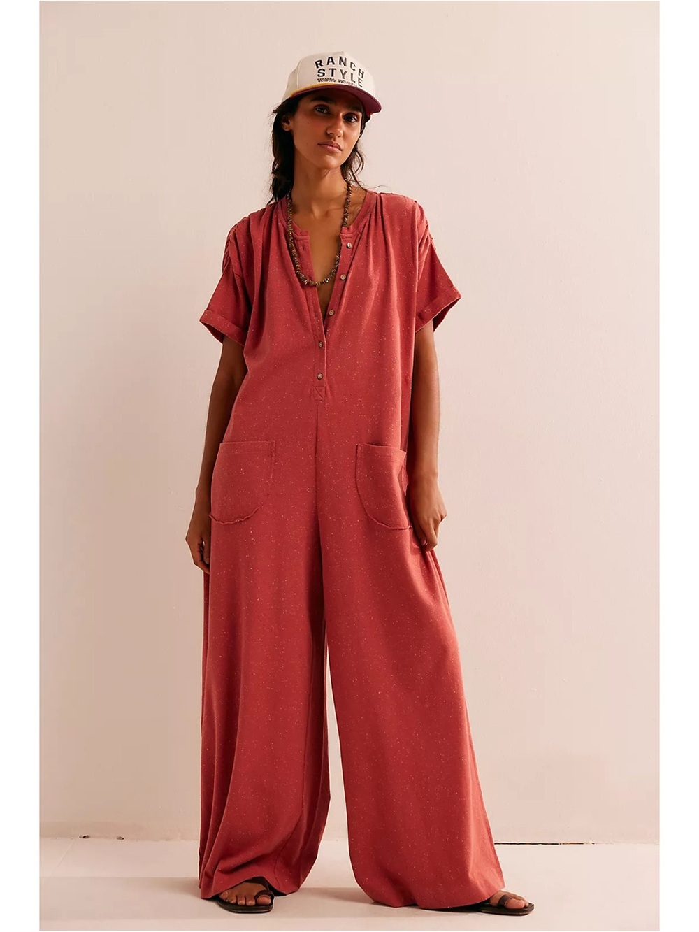 Free People My Go To Jumper in Ruby Red Size X-Small NWT Boho Loungewear
